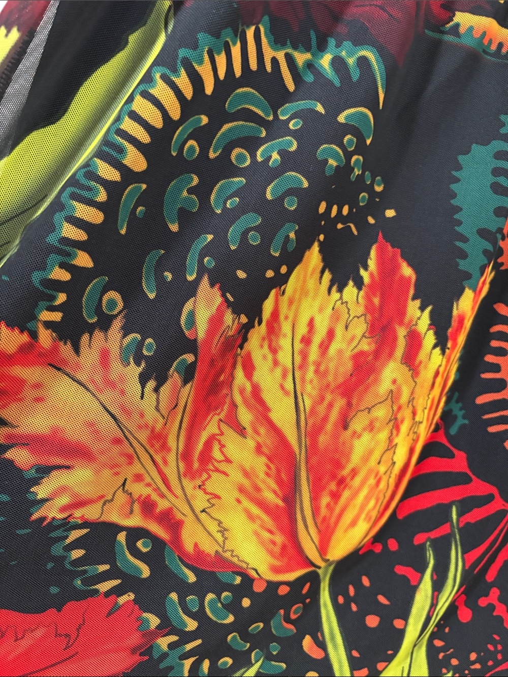 Desigual Christian Lacroix Gemma Sleeveless Floral Mini Dress, Size L - Picture 7 of 13